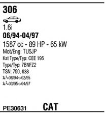 FONOS PE30631 Exhaust System